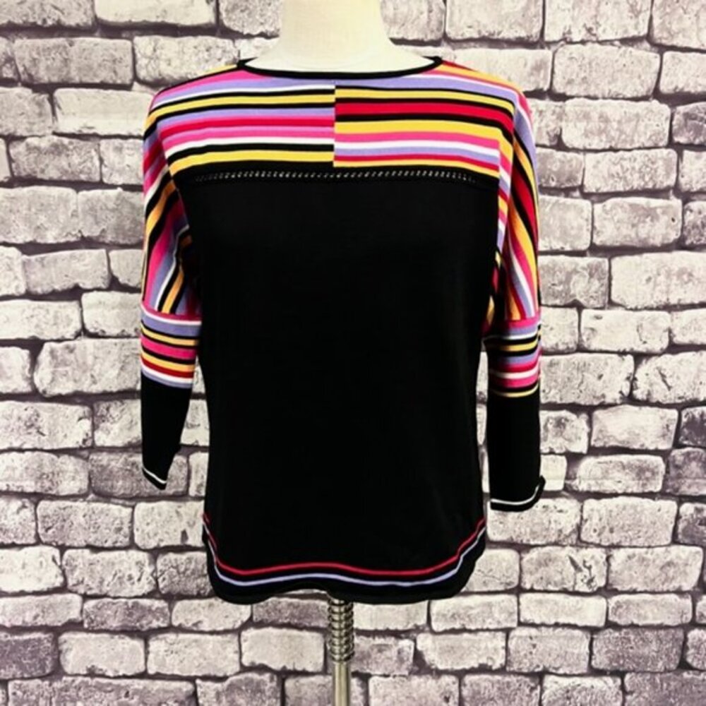 Co & Eddy Multicolored 3/4 Sleeve Blouse Size XL